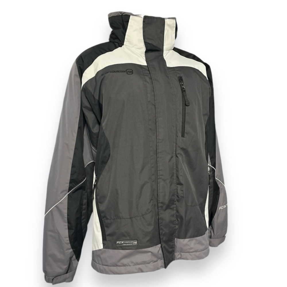 FREE COUNTRY EXTREME Microfleece Lined Performance Jacket Black & Grey